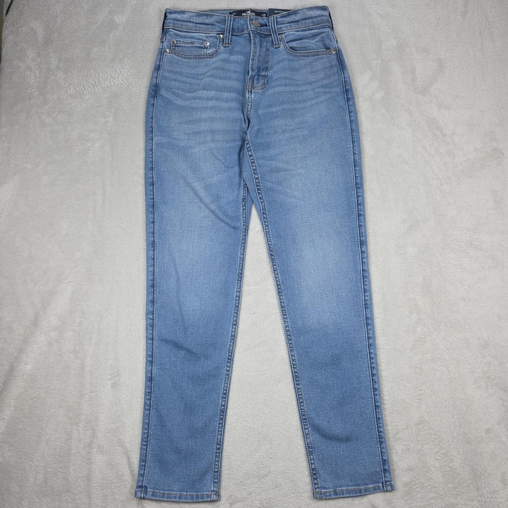 Hollister Jeans Womens 26x28 Blue Athletic Skinny Stretch Denim Light Wash Pants